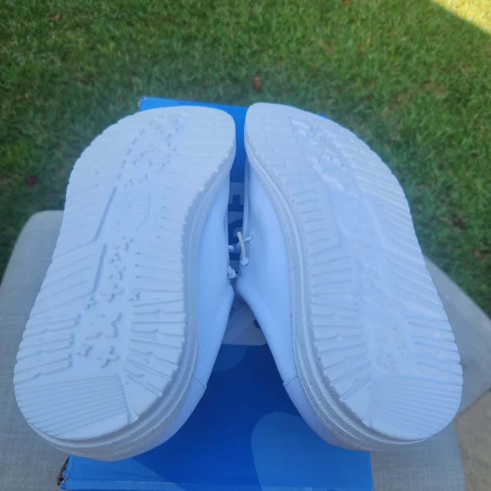 Hey Dude Mens Wally Slip Stretch Canvas Gray Black 11 - Picture 11 of 12